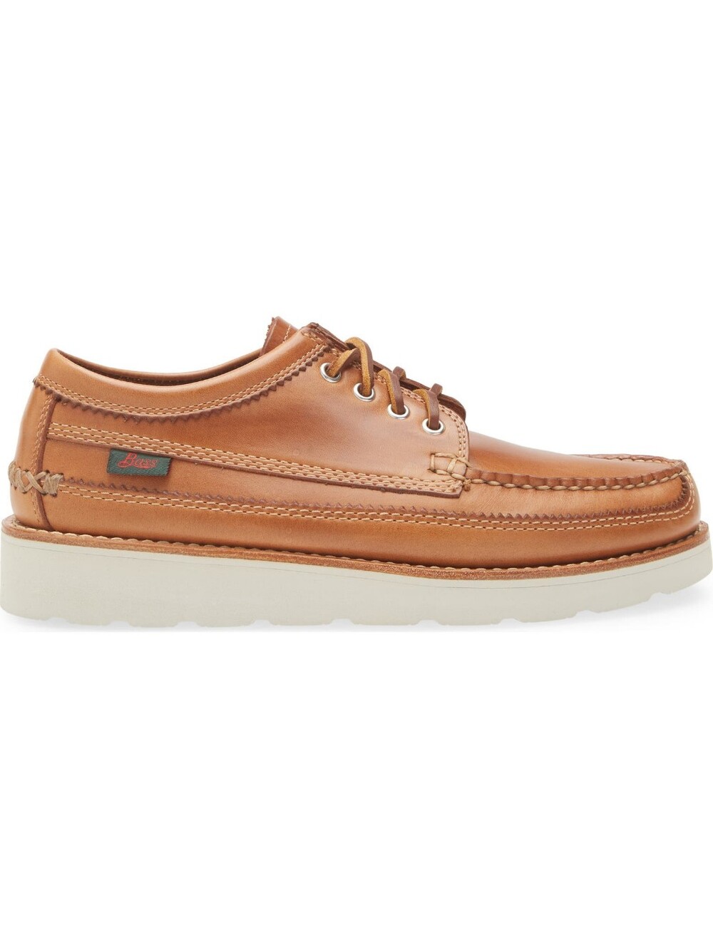 G.H. BASS Clayton Classic Men's Brown Leather Moccasin Boat Shoe Eastland Sebago
